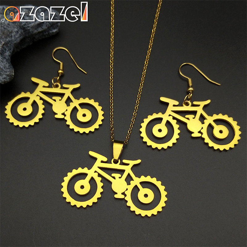 Cycling Gear Gifts - العصرية والعتاد الدراجة قلادة مجموعة مجوهرات