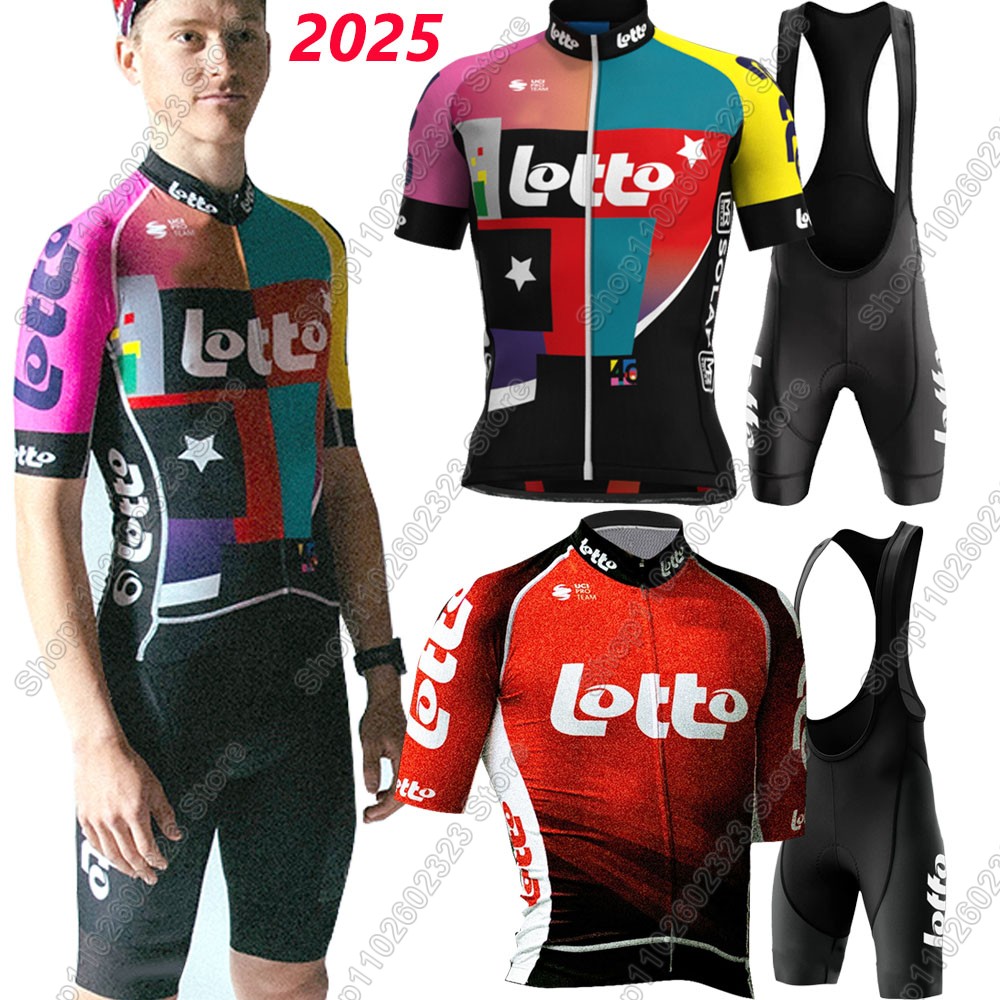 Cycling Gear Jersey - لوتو فريق 2025 طقم جيرسي لركوب