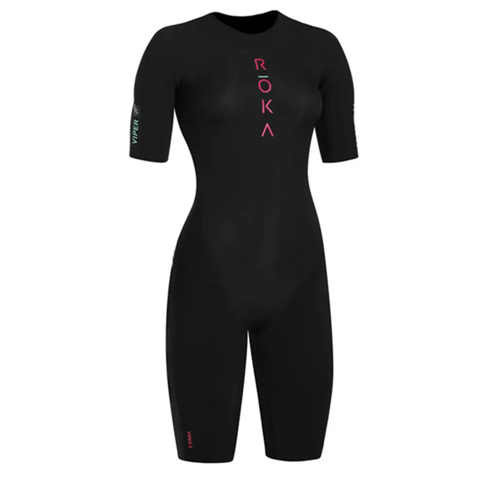 Cycling Gear Jersey - روكا-جمبسوت ترياتلون بأكمام قصيرة للنساء ،