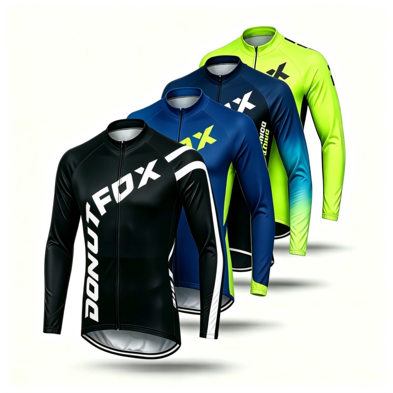 Cycling Gear Jersey - قميص رجالي طويل الأكمام لركوب الدراجات