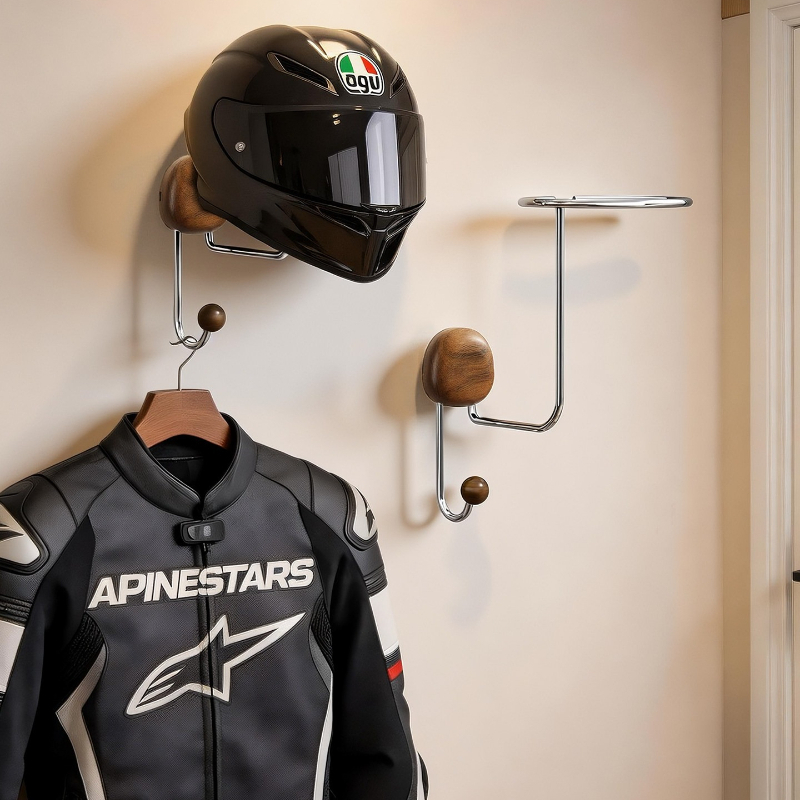 Cycling Gear Organizer - حامل تخزين خوذات يثبت على الحائط
