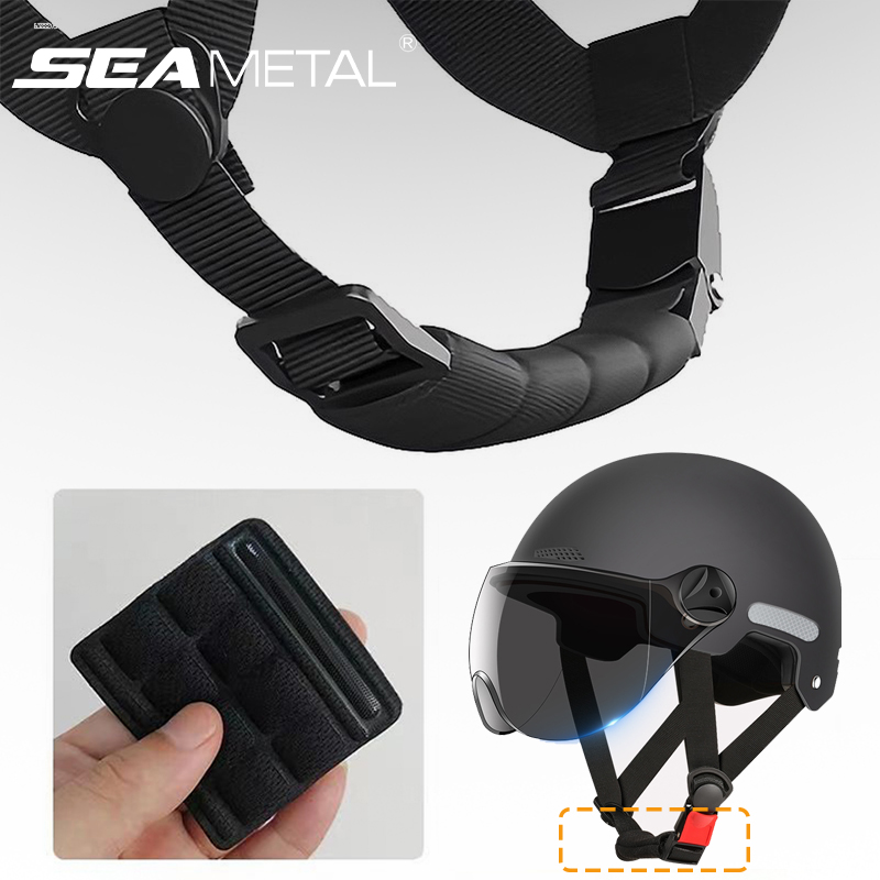 Cycling Gear Helmet - SEAMETAL الدراجات النارية خوذة الذقن وسادة