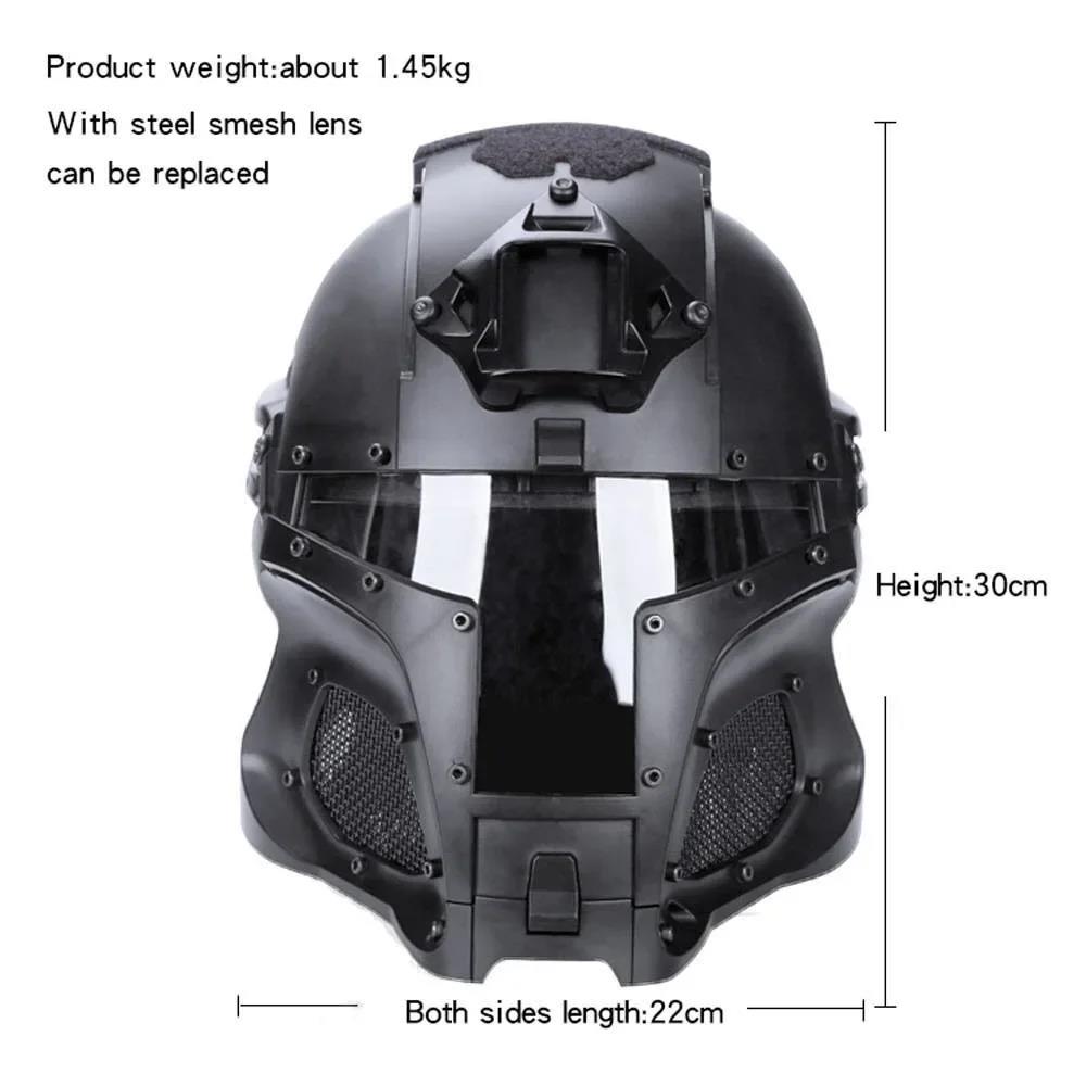 خوذة تكتيكية معيارية مع عدسات  - مراجعة Cycling Gear Winter وسعره