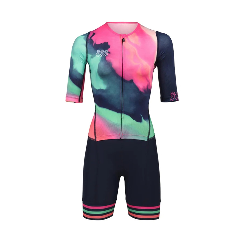 بدلة ترياتلون سريعة الجفاف للن - مراجعة Cycling Gear Jersey وسعره