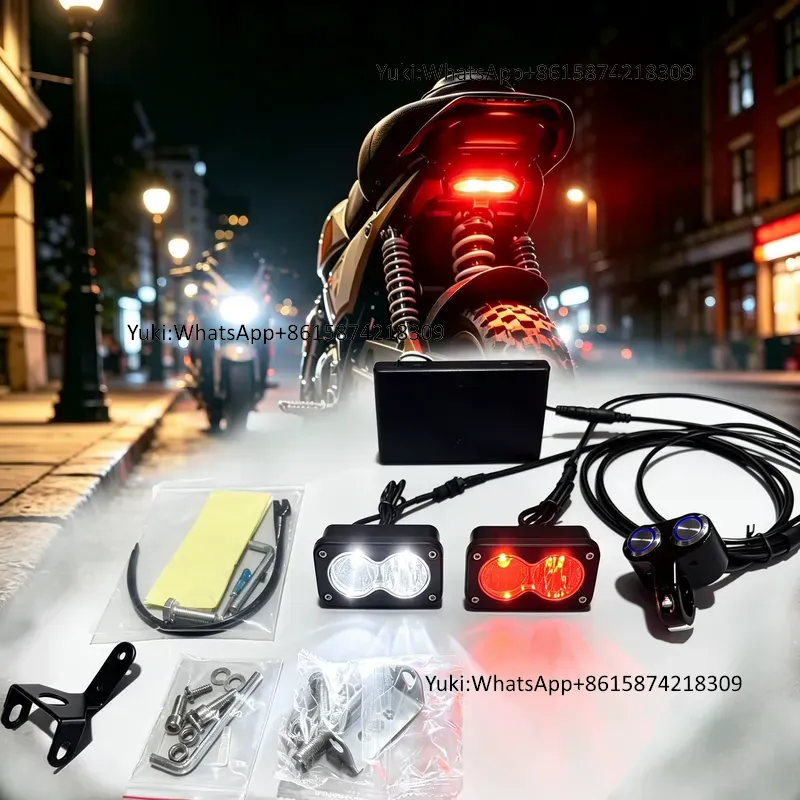مجموعة مصابيح أمامية وخلفية LE - مراجعة Bike Tail Light وسعره