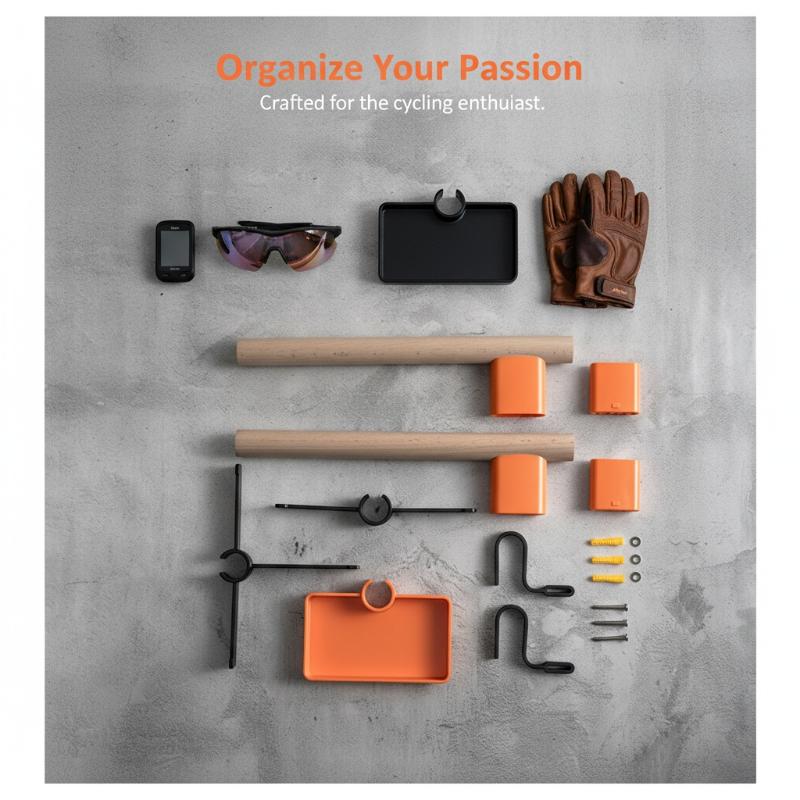 حامل جداري للدراجات من خشب الز - مراجعة Cycling Gear Organizer وسعره