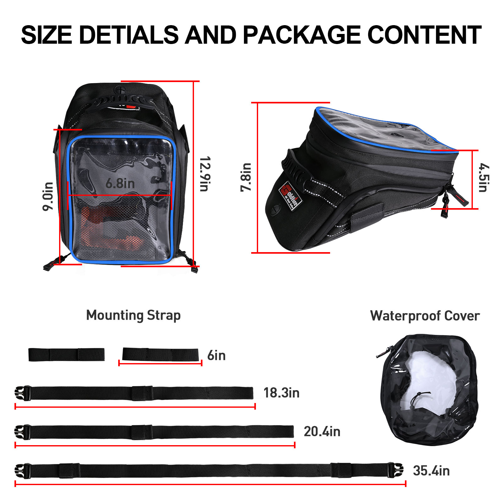 حقائب خزان دراجة نارية سعة كبي - مراجعة Cycling Gear Organizer وسعره